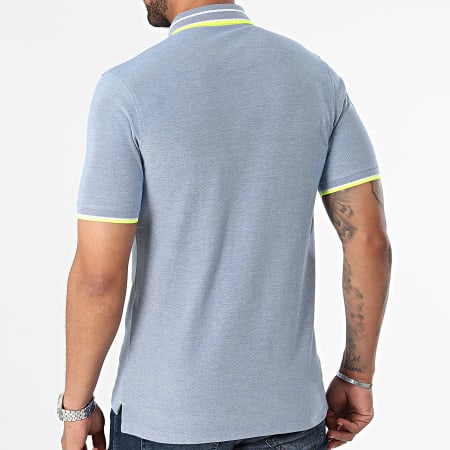 Jack And Jones - Polo Manches Courtes Paulos Bleu Clair Chiné