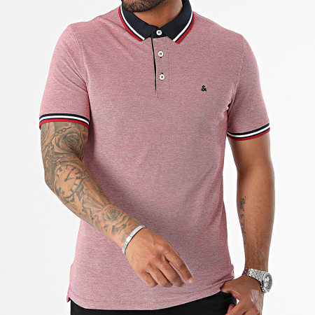 Jack And Jones - Polo Paulos a manica corta rosso erica