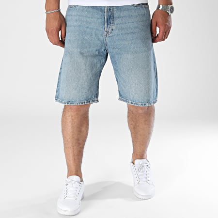 Jack And Jones - Alex Original Baggy Jean Shorts Azul Denim