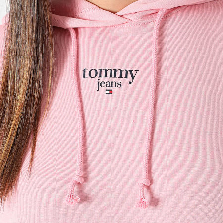 Tommy Hilfiger - Dames Essential Logo Hoodie 8378 Roze