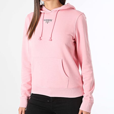 Tommy Hilfiger - Dames Essential Logo Hoodie 8378 Roze