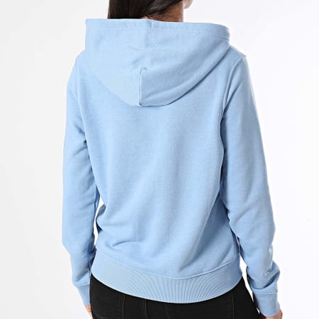 Tommy Jeans - Sudadera con capucha Essential Logo para mujer 8378 Azul claro