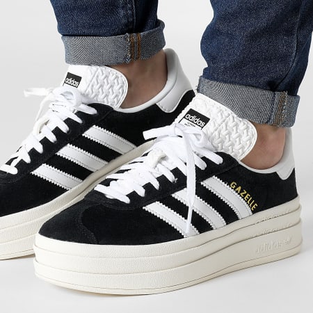 Adidas Originals - Gazelle Bold Damessneakers W HQ6912 Core Black Footwear White Cloud White