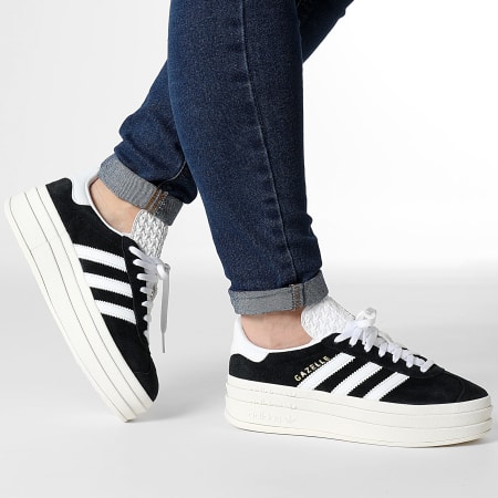 Adidas Originals - Gazelle Bold Sneakers Donna W HQ6912 Core Black Footwear White Cloud White