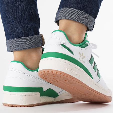 Adidas Originals - Forum Low CL J IH0223 Footwear White Green Cloud White Sneakers Donna