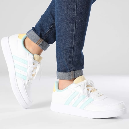 Adidas Performance - Breaknet 2.0 K Zapatillas Mujer IH2380 Calzado Blanco Flash Aqua Tinte Naranja