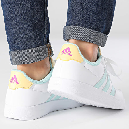 Adidas Sportswear - Breaknet 2.0 K Scarpe da donna IH2380 Footwear White Flash Aqua Orange Tint