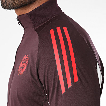 Adidas Sportswear - Tee Shirt Manches Longues A Bandes Bayern Munich IS9941 Bordeaux