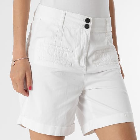 Girls Outfit - Short Chino Femme Blanc