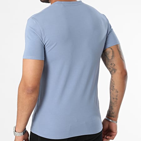 Guess - Tee Shirt Col V M2YI32-J1314 Bleu Clair
