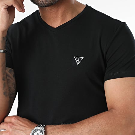 Guess - Juego de 2 camisetas con cuello en V U97G03-KCD31 Negro