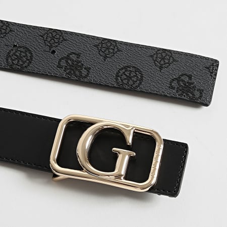 Guess - Ceinture Reversible Femme BW9151 Noir Gris Anthracite