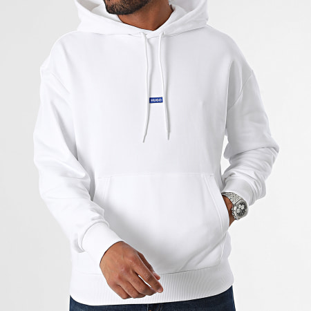 Hugo Blauw - Nalonso Hoody 50522374 Wit