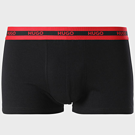 HUGO - Lote de 3 Boxers 50517883 Negro Blanco Naranja