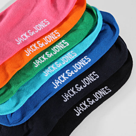 Jack And Jones - Pack De 7 Cole Negro Verde Azul Rosa Naranja Boxers Y Pares De Calcetines