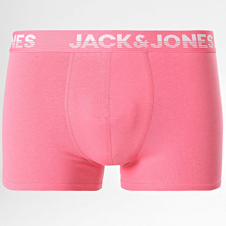 Jack And Jones - Confezione da 7 Cole Nero Verde Blu Rosa Arancione Boxer e Paio di Calzini