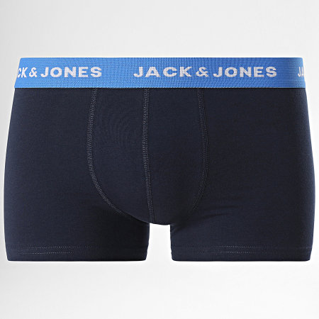 Jack And Jones - Set di 12 boxer Hawaii blu navy grigio blu verde giallo floreale