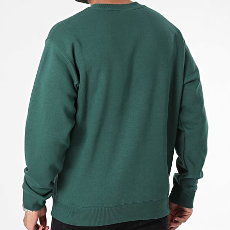 New Balance - Sudadera con cuello redondo MT41510 Verde oscuro