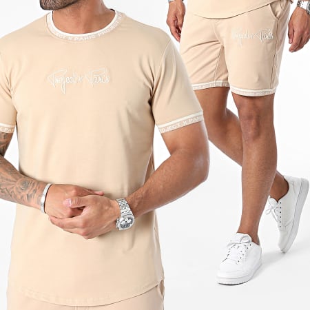 Project X Paris - Ensemble Tee Shirt Et Short Jogging 2310019 2310019 Beige