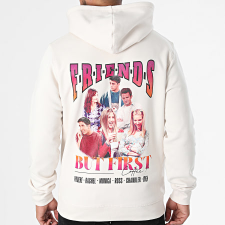 Friends - But First Sudadera con capucha Coffee Back Beige