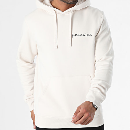 Friends - But First Sudadera con capucha Coffee Back Beige