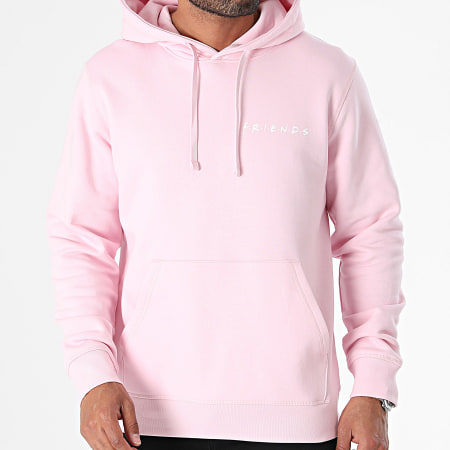 Friends - But First Coffee Back Sudadera con capucha rosa