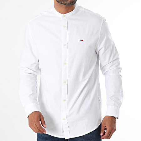 Tommy Jeans - Chemise Manches Longues Oxford 9523 Blanc