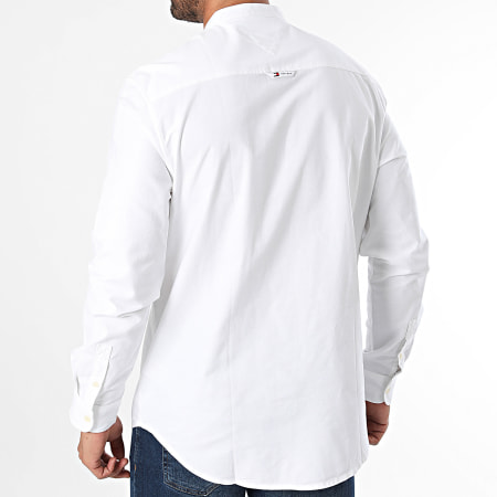 Tommy Jeans - Camicia Oxford a maniche lunghe 9523 Bianco