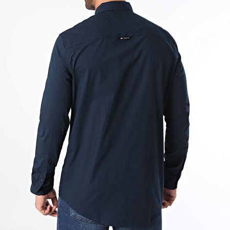 Tommy Jeans - Slim Entry Camisa Manga Larga Popelín 9519 Azul Marino