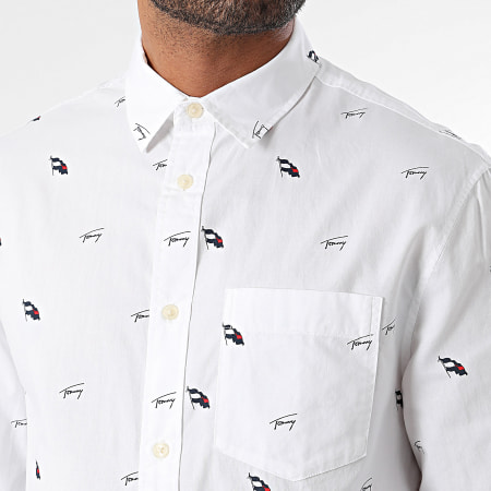 Tommy Jeans - Critter 9521 Shirt Met Lange Mouwen Wit