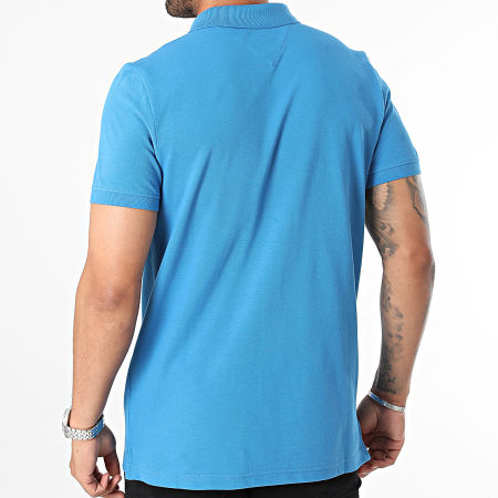 Tommy Jeans - Polo a manica corta Placket 8312 blu reale