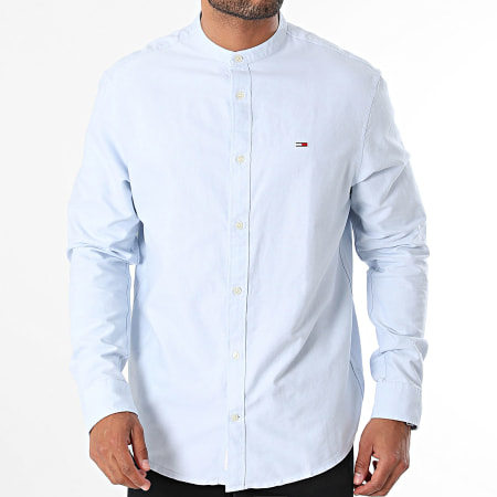 Tommy Jeans - Oxford overhemd met lange mouwen 9523 Lichtblauw