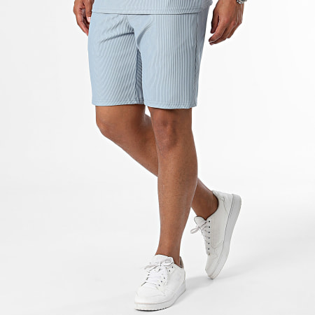 Zelys Paris - Set di pantaloncini e maniche corte Polo Club Azzurro