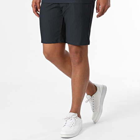 Zelys Paris - Polo Club blu navy a maniche corte e pantaloncini da jogging