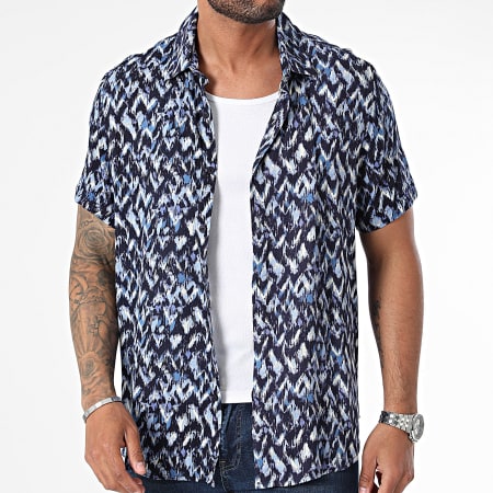 Zelys Paris - Marineblauw shirt met korte mouwen