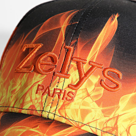 Zelys Paris - Fire Cap Negro Naranja Amarillo