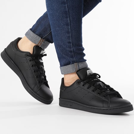 Adidas Originals - Stan Smith J Zapatillas Mujer FX7523 Core Negro Calzado Blanco