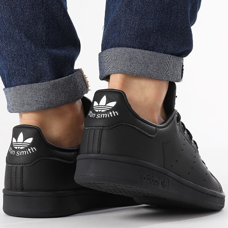 Adidas Originals - Stan Smith J Zapatillas Mujer FX7523 Core Negro Calzado Blanco