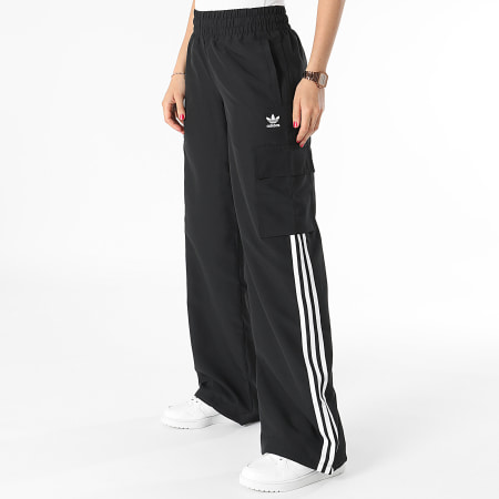 Adidas Originals - Pantalones baggy cargo 3 rayas para mujer JF1292 Negro