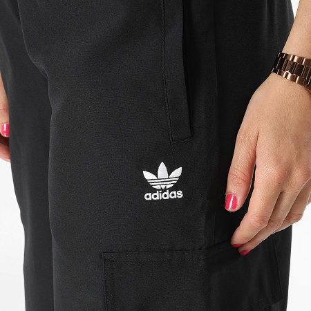 Adidas Originals - Dames 3 Strepen Baggy Cargo Broek JF1292 Zwart