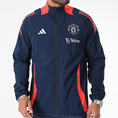 Adidas Sportswear - Veste Zippée Manchester United IT2001 Bleu Marine