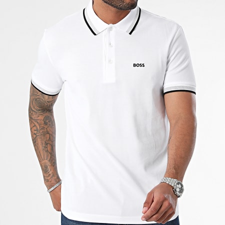 BOSS - Polo Manches Courtes Paddy 50469055 Blanc