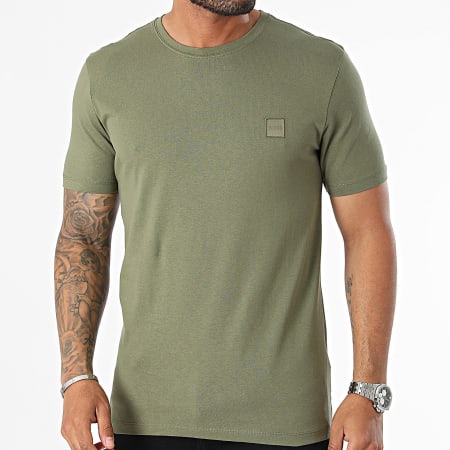BOSS - Tee Shirt Tales 50508584 Vert Kaki