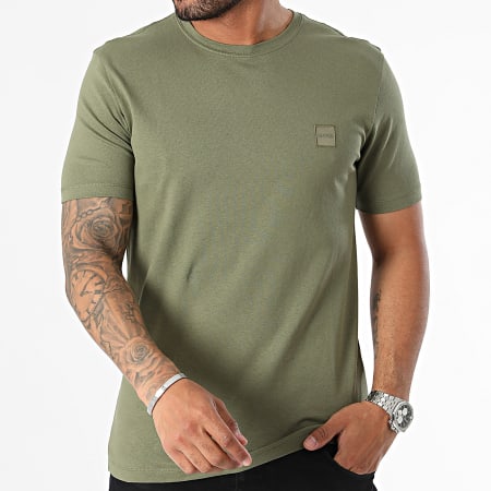 BOSS - Tee Shirt Tales 50508584 Vert Kaki
