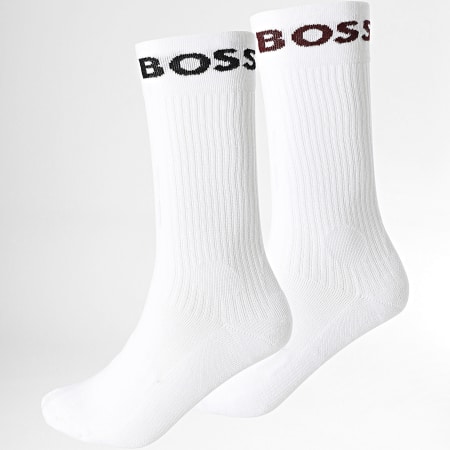 BOSS - Lot De 2 Paires De Chaussettes Sport 50467707 Blanc