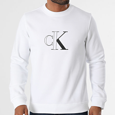 Calvin Klein - Felpa girocollo 6034 Bianco