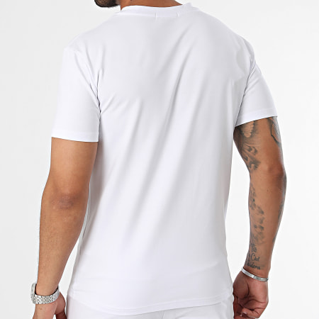 Classic Series - Conjunto de camiseta blanca y pantalón corto de jogging