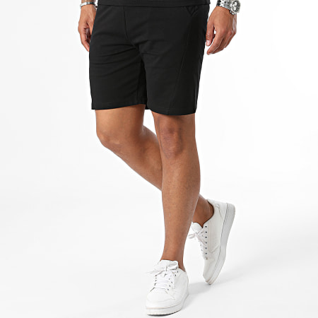 Classic Series - Conjunto de camiseta negra y pantalón corto de jogging