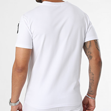 Classic Series - Conjunto de camiseta blanca y pantalón corto de jogging