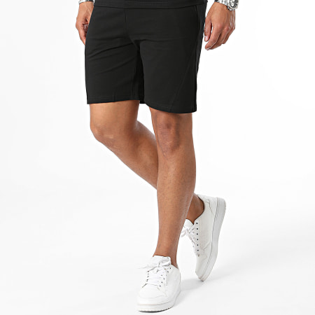 Classic Series - Conjunto de camiseta negra y pantalón corto de jogging